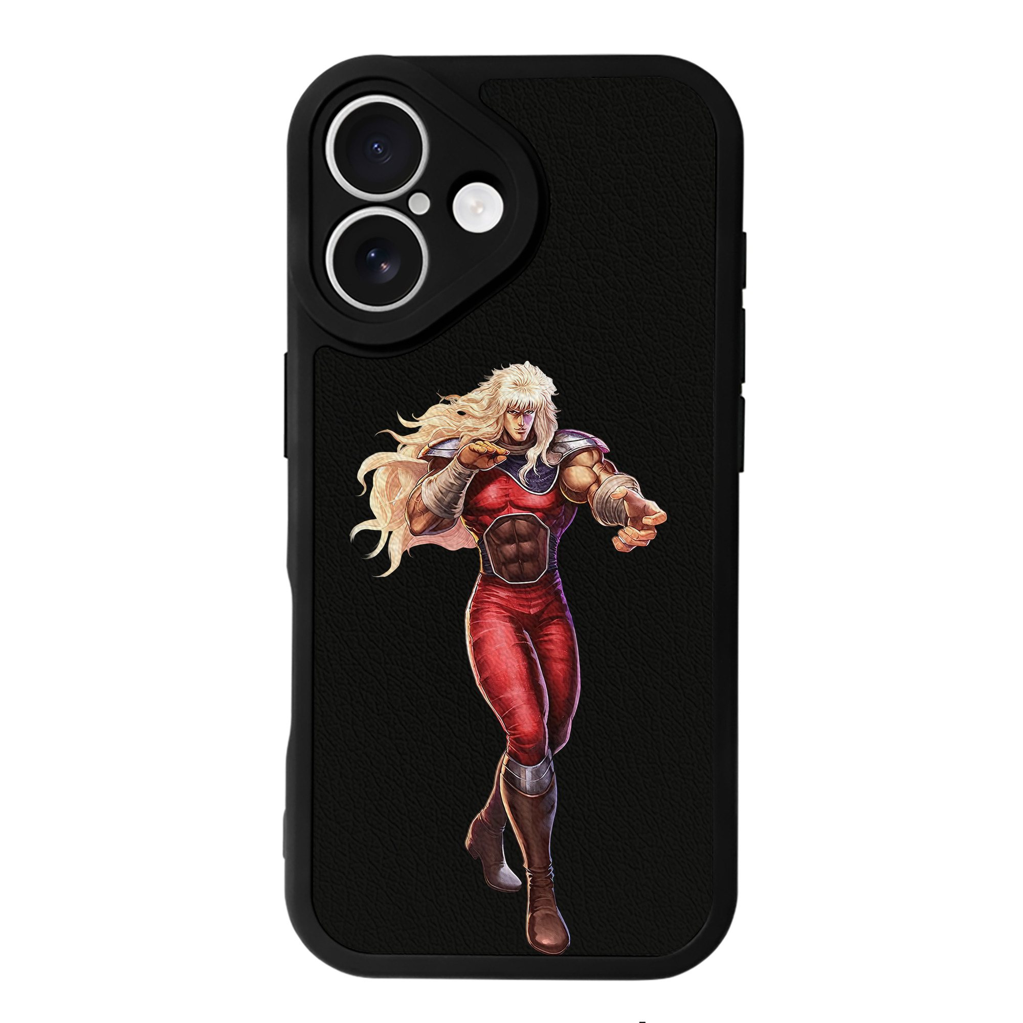 （画像用） 北斗の拳 Fist of the North Star 【iPhone 16シリーズ対応】シリコンスマホケース（レザー調） 材質：シリコン